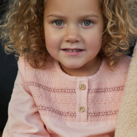 LD blouse blush roze