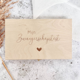 Mijn zwangerschapstest bewaarkistje