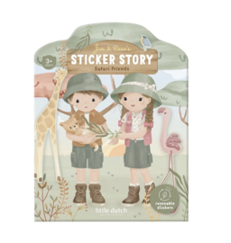 LD Safari herbruikbaar stickerboek - Sticker Story