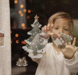 LD kerst raamstickers