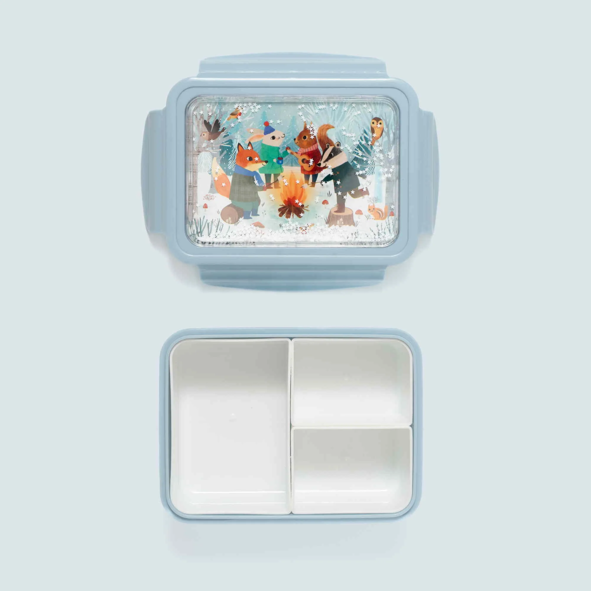 Petite Monkey broodtrommel bento bonfire animals