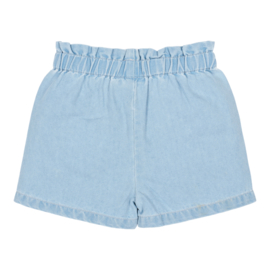 LD kort broek denim met bloemen