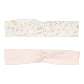 LD haarband pink en flowers en butterflies