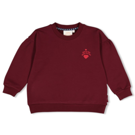 Jubel sweater bordeaux - Daily Princess