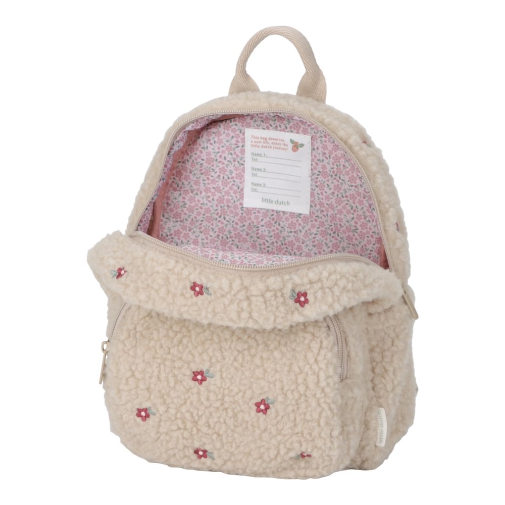 LD rugzak teddy sand bloemen