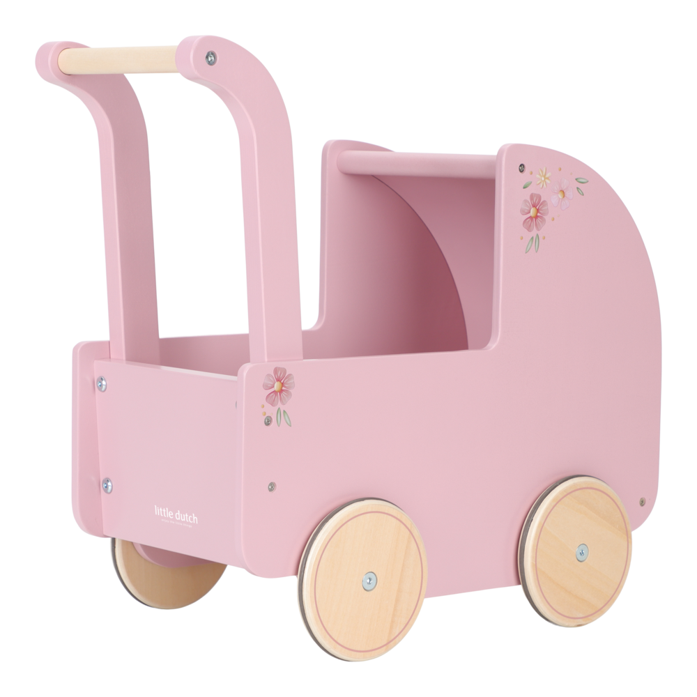 LD poppenwagen roze essentials