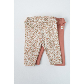 Feetje legging pointelle rib roze - Fall in love
