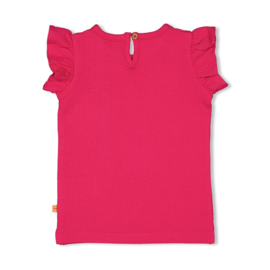 Feetje shirtje  Samba Shake fuchsia roze