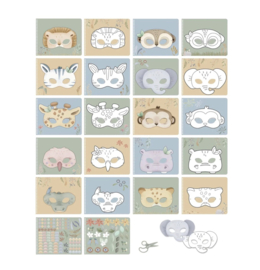 LD Safari Jim en Rosa's maskers maken