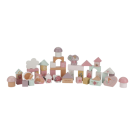 LD bouwblokken in ton Fairy Garden