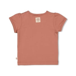 Feetje t-shirt wild flowers berry pink maat 62