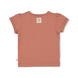 Feetje t-shirt wild flowers berry pink maat 74