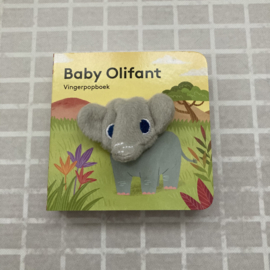 Vingerpopboekje baby olifant