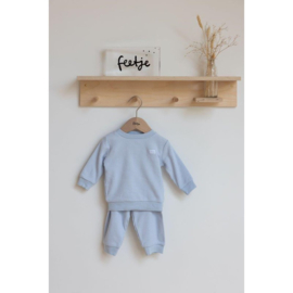 Feetje wafel pyjama licht blauw