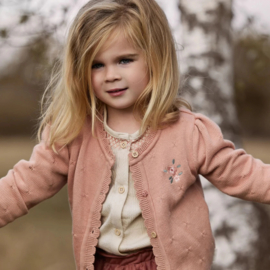 LD vestje gebreid roze