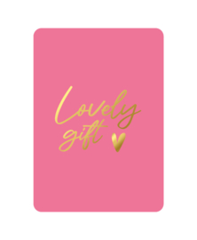 Wenskaart lovely gift
