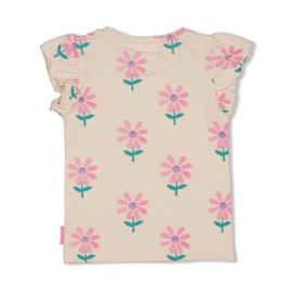 Jubel t-shirtje offwhite - Rolling into spring
