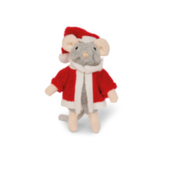 Het Muizenhuis - knuffelmuisje de kerstman