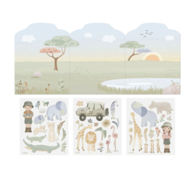 LD Safari herbruikbaar stickerboek - Sticker Story