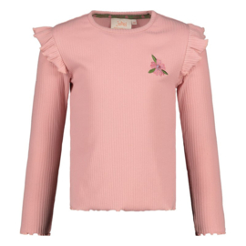 Jubel long sleeve rib - Moon Flowers