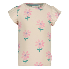 Jubel t-shirtje offwhite - Rolling into spring