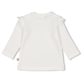 Feetje shirtje Little Rosebud offwhite maat 68