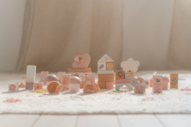 LD bouwblokken in ton Fairy Garden