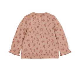LD Longsleeve roze met bloemenprint