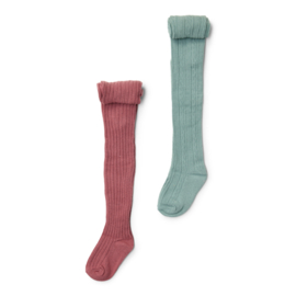 Little Dutch 2-pack maillots roze en groen - Fairy Garden