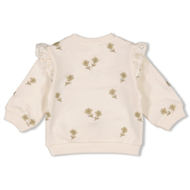 Feetje sweater offwhite - Let your dreams blossom