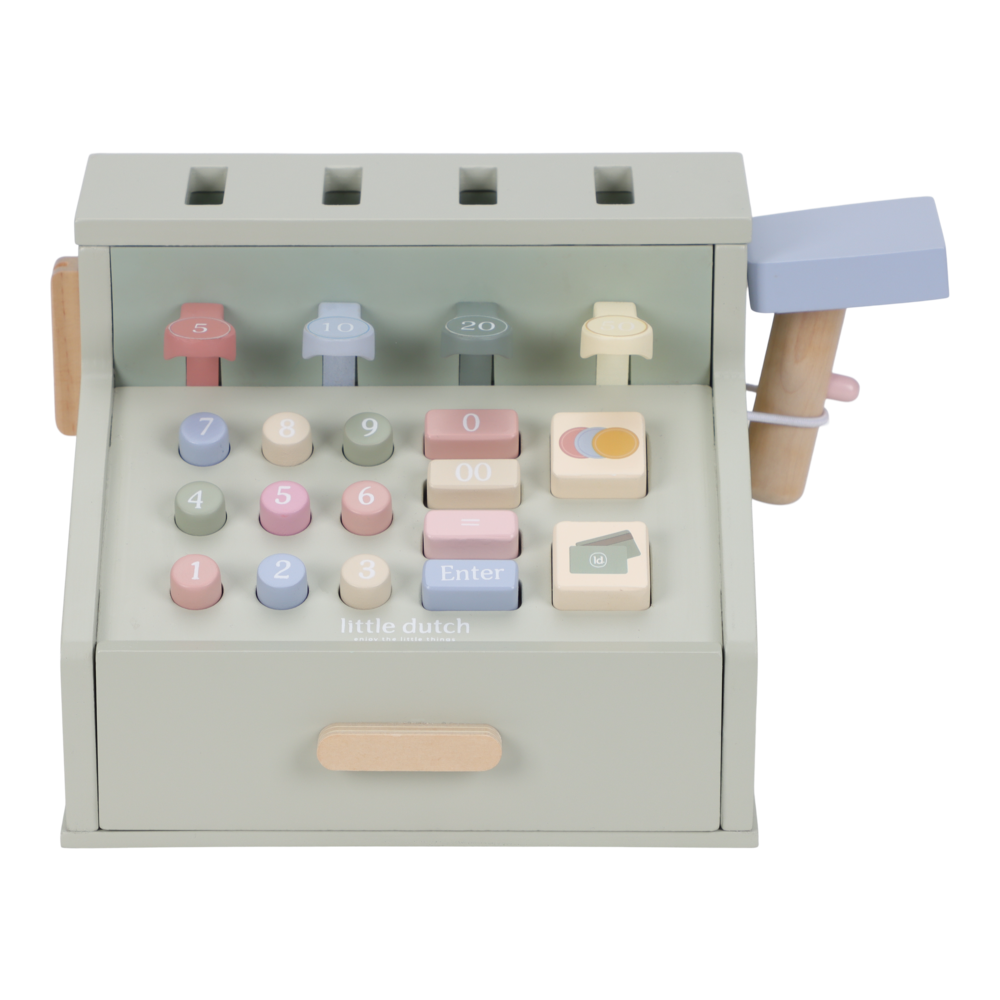 LD houtenkassa met scanner en pin