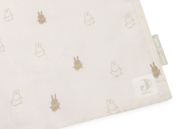 Jollein x Nijntje hydrofiele swaddle nougat - 115 x 115cm
