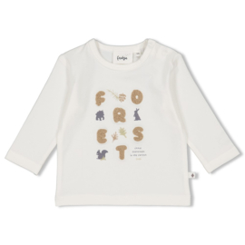 Feetje shirtje offwhite "Into the Forest" maat 56