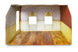 Het Muizenhuis - kartonnen miniatuur woonkamer