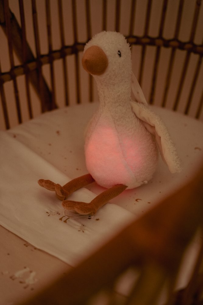 LD Knuffelgans Licht & geluid  - wit - Little Goose