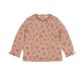 LD Longsleeve roze met bloemenprint