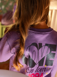 LOOXS Sweater Lila backprint