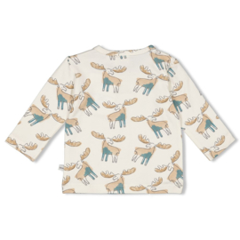Feetje shirtje offwhite "Wilderness" maat 86
