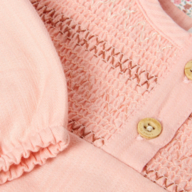 LD blouse blush roze