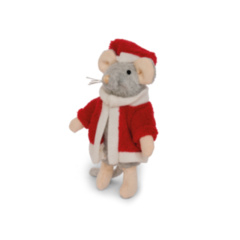 Het Muizenhuis - knuffelmuisje de kerstman