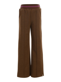 LOOXS Wide leg broek Olive Lurex