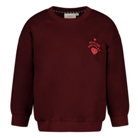 Jubel sweater bordeaux - Daily Princess