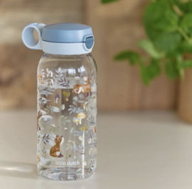 LD x Mepal Drinkfles pop-up 600 ml - Blauw Forest Friends
