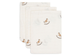 Jollein hydrofiele washandje nostalgic ride  - 3 pack
