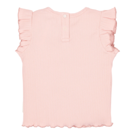 LD shirt mouwloos roze bloom