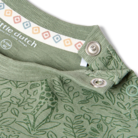 LD longsleeve groen met print