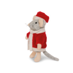 Het Muizenhuis - knuffelmuisje de kerstman