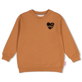 Jubel sweater camel met backprint - Chic City