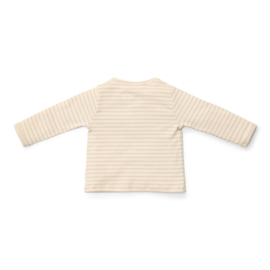 LD longsleeve - beige streep - Newborn Naturels