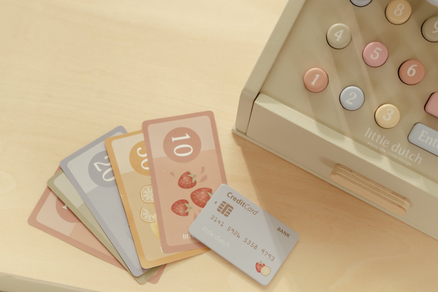 LD houtenkassa met scanner en pin